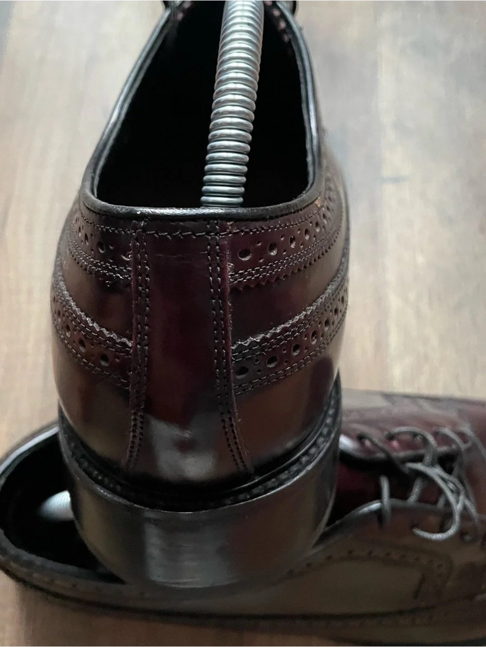 Florsheim Burgundy Leather Wingtip Derbys